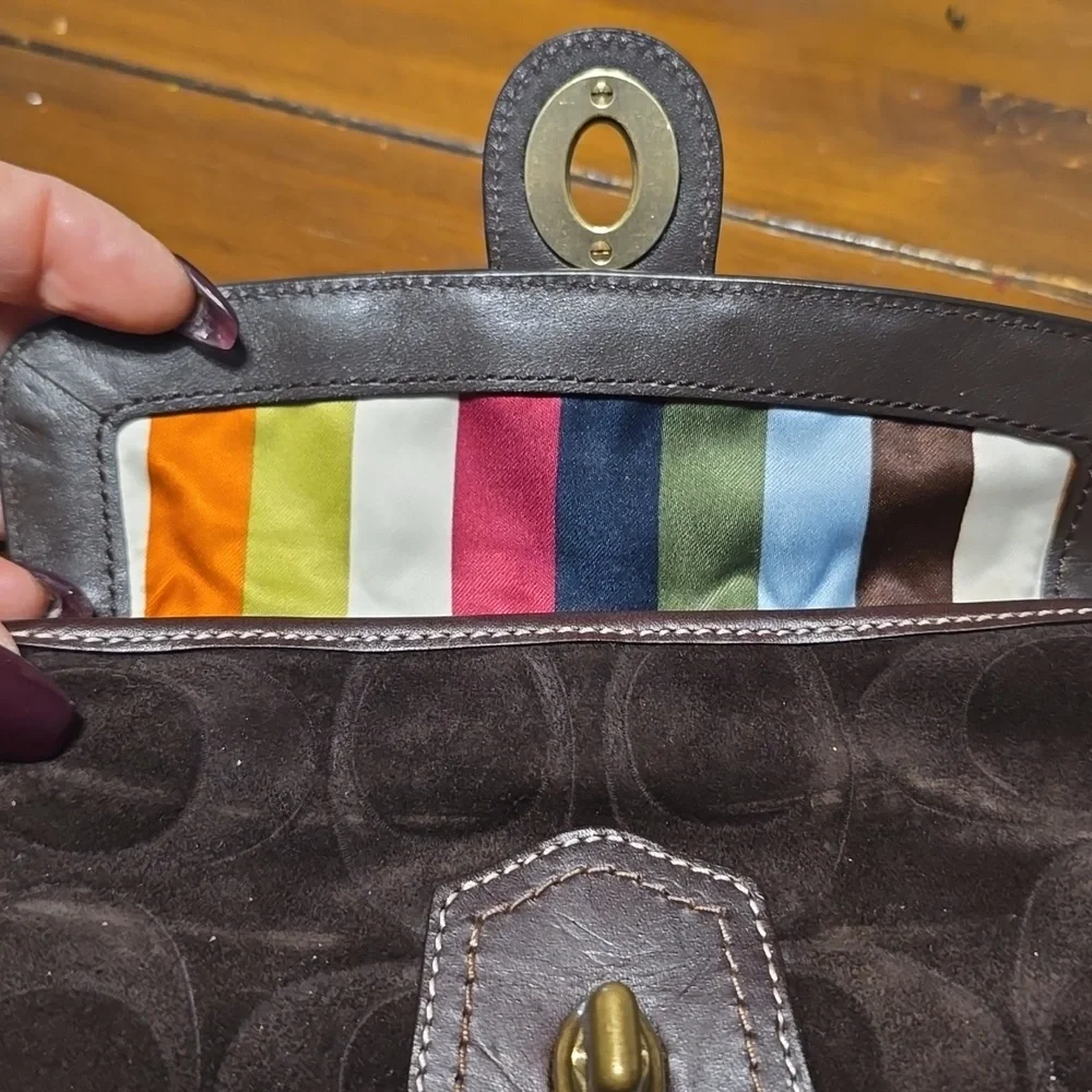 COACH Dark Brown Fringe Wristlet!Beautiful!!! - Picture 14 of 14